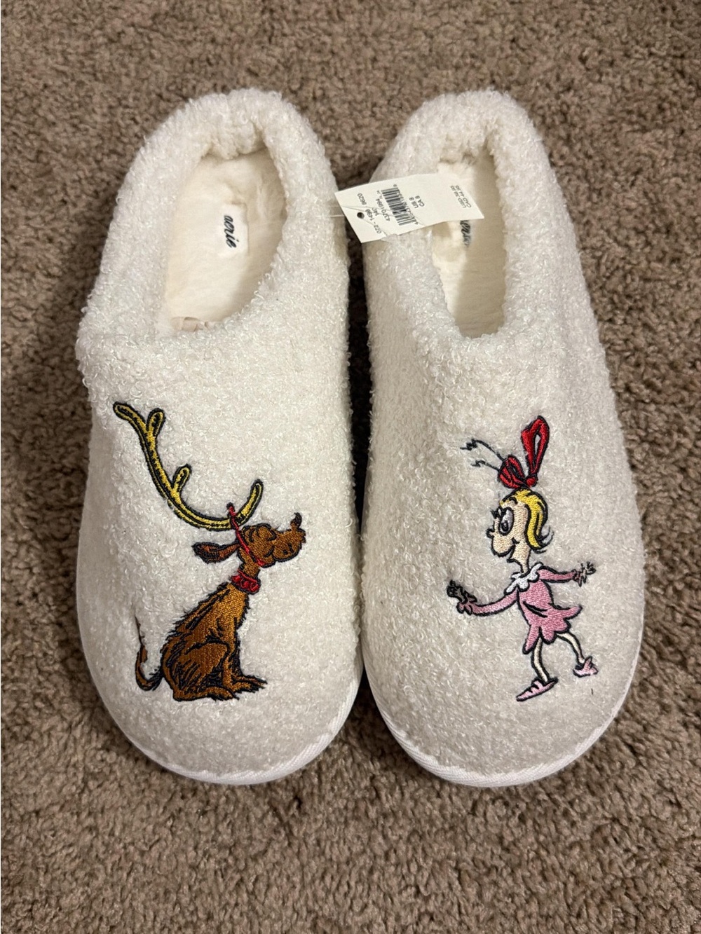 Grinch  Fuzzy One-Piece Slippers